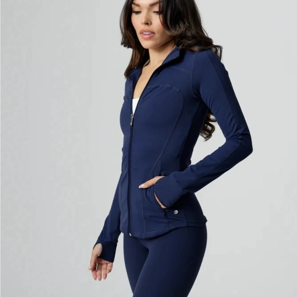 Buffbunny Phantom Jacket Nebula Navy Blue Medium athletic jacket long sleeve - Picture 3 of 14